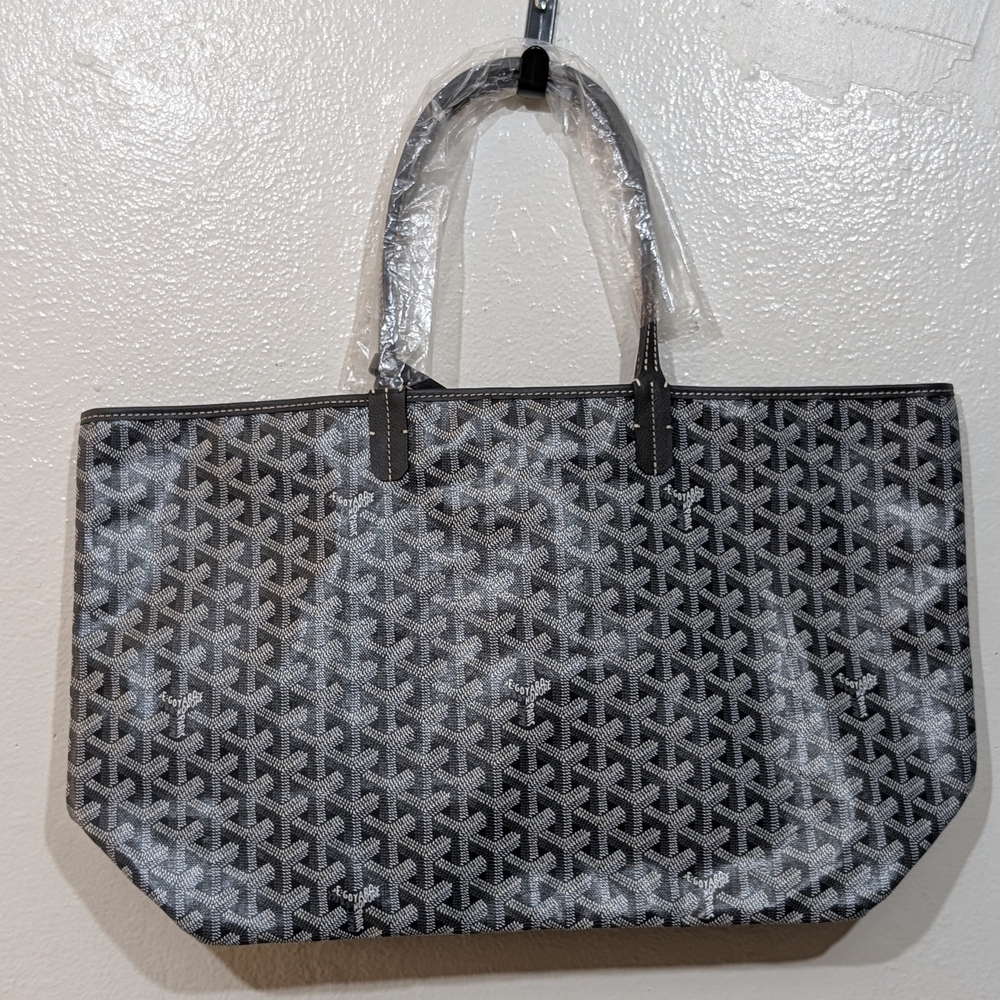 Goyard Black and Gray Patterned Tote